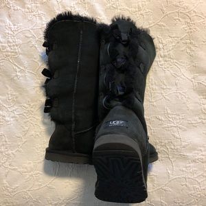 Ugg Women’s Black Bailey Bow Tall Boots